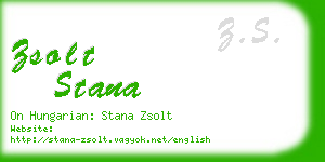 zsolt stana business card
